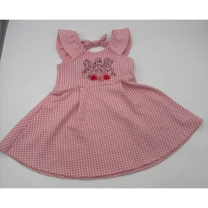 DISNEY Princess Casual Dress 3T Pink White Gingham